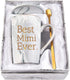 Best Mimi Ever Coffee Mug Mimi Gifts for Grandma Mothers Day Grandma Mug Birthday Gifts for Grandma Gifts from Grandchildren Grandson Grandma Cup 14 Oz Gray with Gift Box