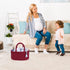 Baby Diaper Caddy Organizer for Girl Boy Rope Nursery Storage Bin Basket Portable Holder Tote Bag for Changing Table Car Travel Baby Shower Gifts Newborn Essentials Registry Must Have Items (Rust red)