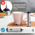 Zulay Super High Powered Rechargeable Milk Frother & Milk Foamer for Coffee - Portable Handheld Frother Whisk for Latte, Cappuccino, Matcha - Includes 1-Single & 1-Double Coil Whisks, Unlimited Life