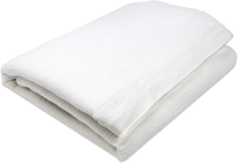 EverOne White Cotton Thermal Blanket, 66 x 90