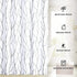 KGORGE Shower Curtains for Bathroom - Waterproof Tree Branches Pattern on White Curtains for Outdoor Swimming Pool Bathtubs Toilet, Grey, 72 x 72 inches Long, Hooks Included