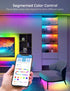 Govee 16.4ft RGBIC LED Strip Lights, Segmented Control, App Control via Bluetooth, Remote and Control Box, Enhanced Music Mode, Scene Modes for Parties, Room, Kitchen, Holiday