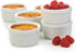Prepworks by Progressive Porcelain Stacking Ramekins-Set of 6 for Baking, Cr¨me Brulee Dishes, Souffle, Flan Pan Sauce, Custard, Pudding Cups, Dipping Bowls