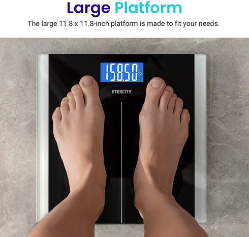 Etekcity Digital Body Weight Bathroom Scale with Step-On Technology, 400 Lb