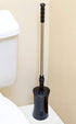 ToiletShroom Revolutionary Plunger, Squeegee, Clog Remover, Drain Cleaner, Bathroom Toilet Dredge Tool, Stainless Steel Handle with Caddy Holder, Оne Расk, Black