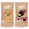 LEBBY SNACKS Healthy Sweet Snack Variety 2-Pack. Dry Roasted Chickpeas coated in 2 flavors: Dark Chocolate and Sesame. Gluten Free Healthy Candy for Adults (Dark/Sesame 1.5 oz, 2 pack)