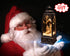 Christmas Snow Globe Lantern Decorations - Xmas Nativity Figurines USB Cable Batteries Operated Plastic Party Decor(No Batteries & No Liquid & No Music)