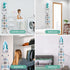 DOUBLE 2 C Iron Board Hanger Wall Mount, Electric Iron Board Holder and Ironing Board Storage Organizer Shelf with Removable Hooks for Laundry Room - for Max 5.3 inch Width
