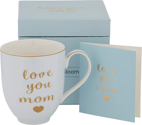 Mom Mug Coffee Mug Tea Cup, Mothers Day Gifts, Birthday Gifts for Mom, Mom Gifts, Dishwasher & Microwave Safe 13.5 Oz Blue
