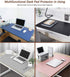 Office Desk Pad Protector Mouse Pad 17 X 34 Inch Desk Blotter Pad on Top of Writing Desks Waterproof PU Leather Desk Mat Desktop Accessory Organizer for Computer Laptop Keyboard Dual-Sided Brown/Blue