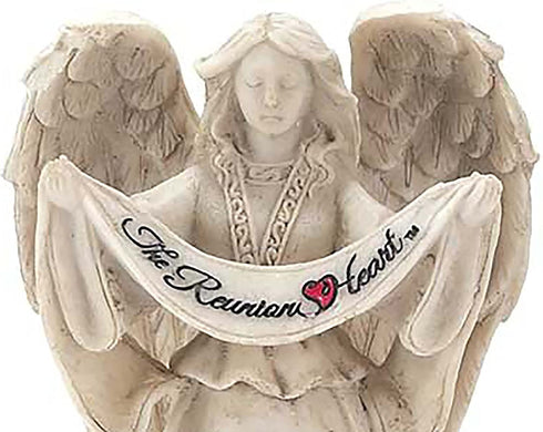 Dicksons The Reunion Heart in Memory Resin Stone 6 inch Angel Figurine
