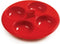 Norpro Silicone 4 Egg Poacher, Red