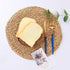CY SISTERS Woven Placemats Set of 2, Round Placemats for Dining Table, 100% Water Hyacinth, Natural Farmhouse Braided Placemats Wicker Rustic Place Mats, Home, Wedding, Perfect for Indoor Outdoor 14€œ