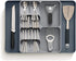 Joseph Joseph DrawerStore Kitchen Drawer Organizer Tray for Cutlery Utensils and Gadgets, Expandable, Gray