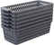 Leendines Small Plastic Storage Baskets, 6 Packs Small Office Baskets