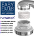 PureAction Replacement Filter Cartridge Set - Water Softener Shower Head SH388 & Luxury Filtered Shower Head SH888 - Hard Water Filter - Chlorine & Flouride Filter - Helps Dry Hair Itchy Skin - 2 Pack