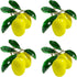 Lemon Napkin Rings Set of 4, Delicate Crafts Alloy Fruit Napkin Holder Rings Fall Table Decorations for Thanksgiving, Christmas, Wedding Banquet, Birthday, Holiday Daily Dinner, Party Decor?Lemon?