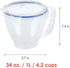 LocknLock Easy Essentials Measuring Bowl with Handle 33.81-oz / 4.23-cup