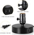 BTY Vintage Table Lamp Base E26 with USB Port Mini Industrial Table Lamp USB Small Nightstand Lamp Holder for Table, Bedside, Bedroom (Black)