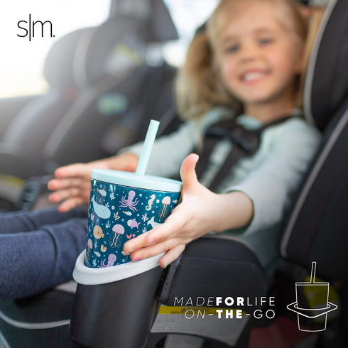 Simple Modern Paw Patrol Toddler Cup with Lid and Silicone Straw | Kids Water Bottle Tumbler Insulated Stainless Steel Thermos | Classic Collection | 12oz, Paw Patrol Marshall Prints