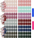 12 Sheets 192 Pieces Press on Nail Stickers Solid Color Full Nail Stickers Adhesive Nail Polish Strips Solid Nail Wraps Decals Strips Manicure Nail Stickers with Nail File for Women (Multicolor)