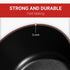 Sakuchi Sauce Pan with Lid 2 Quart Nonstick Small Cooking Soup Pot for Induction,Gas, Black