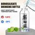 Kawfle 32 Oz Glass Water Bottle - Large Wide Mouth Borosilicate Reusable Drinking Bottles With Sleeve, BPA Free
