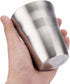 Metal Cups 8 oz Set of 4, Beasea Stainless Steel Cup 8 oz, Double Wall Stackable Small Metal Glasses for Drinking Stainless Cups Insulated Metal Drinking Cups Tumbler for Kids and Adults