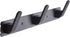 3 Hooks Matte Black Wall Bathroom Towel Hooks Mount Stainless Steel Heavy Duty Shower Wall Coat Rack Hooks Rail Decorative Bath Hooks for Hangin,Hats Hook Kitchen Towel Wall Hook Rack for Hanging