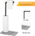 MOOACE Industrial Toilet Paper Holder Stand, Paper Pipe Tissue Roll Tower Holder for Bathroom, Washroom Rustic Gray