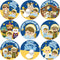 Religious Christmas Stickers Happy Birthday Jesus Nativity Stickers for Kids Christian School Classroom Decoration VBS Party Favor 500Pcs