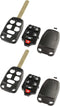 Case Shell Key Fob Remote fits 2011 2012 2013 Honda Odyssey, Set of 2