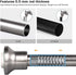 SZXIMU Spring Tension Curtain Rod 27-43 Inch, Never Rust and Non-Slip Shower Curtain Rods with Flat Top, Nickel