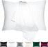 BEIJOEY 100% Mulberry Silk Pillowcase 2 Pack for Hair and Skin,19 Momme 600 Thread Count Natural Silk Pillow Cover Set of 2,with Hidden Zipper,Soft Breathable Smooth (White, Standard 20''x26'')