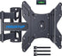 MOUNTUP Full Motion TV Monitor Wall Mount TV Bracket Swivels Tilts for Most 14-42 Inch LED LCD Flat Screen TVs/Monitors, Corner TV Mount with Articulating Arms, Max VESA 200x200mm up to 33lbs, MU0029