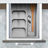 POTTIIS Kitchen DrawerStore Expandable Set?Expandable Plastic Kitchen Cabinet Drawer Storage Organizer Tray - for Storing Organizing Cutlery, Spoons, Cooking Utensils, Gadgets
