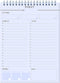 Daily Planner Notepads - A5 Scheduler, To Do List with Priorities, Notes, Meals and Water Intake Tracker, Spiral Daily Planning Pad with 52 Undated Agenda Tear-off Sheets, 6.5" x 9.8" ( Blue )