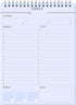 Daily Planner Notepads - A5 Scheduler, To Do List with Priorities, Notes, Meals and Water Intake Tracker, Spiral Daily Planning Pad with 52 Undated Agenda Tear-off Sheets, 6.5" x 9.8" ( Blue )
