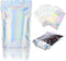 100 PCS Holographic Mylar Bags Stand Up Resealable Mylar Bags 6x9 inch by NPLUX