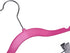 Quality Kids Children's Plastic Non Velvet Non-Flocked Thin Compact Skirt Pant Coat Hangers with Metal Clips for Skirts Pants Blouses 360° Swivel Hook, Jacket, Shirt, Legging, Suit Hangers (Pink, 10)