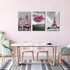 Decor for Bedroom for Girls Pink Paris Theme Room Decor Wall Art Canvas Black and White Art Eiffel Tower Pictures Decorations Tower Paris Eiffel Tower Painting Framed (16"x24"x3Panles)