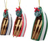 Row Boat Christmas Ornament, Nautical Keepsake, 4 Inches, Set of 3