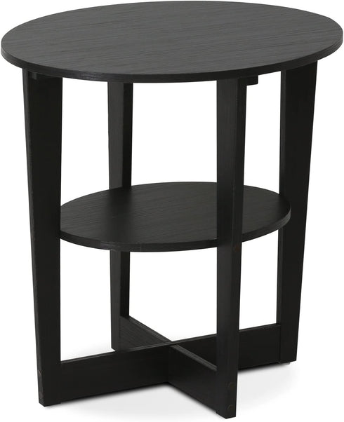 Furinno JAYA End Table, One, Walnut