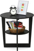 Furinno JAYA End Table, One, Walnut