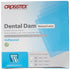 Crosstex 19100 Dental Dam, Latex, Unflavored, Medium Gauge, 5" x 5" Size, Blue (Pack of 52)