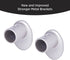 Eclipse Wrap Around Window Curtain Rod, 48-86", Silver
