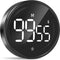 Large LED Digital Kitchen Timer, LIORQUE Countdown Timer with Easy-clean Metal Knob for Cooking, 3-Level Volume (Mute-90db) Magnetic Timer for Kitchen and Classroom, Easy Operation for Kid and Elderly