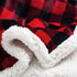BEAUTEX Sherpa Fleece Throw Blanket, Super Soft Warm Buffalo Plaid Plush Blankets and Throws, Lightweight Cozy Fuzzy Blanket for Couch Sofa Bed (Red, Throw 50" x 60" )