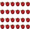BESPORTBLE 24pcs Shatterproof Christmas Tree Baubles Apple Shaped Hanging Ornaments for Xmas Holiday Wedding Party Decoration (Red)