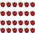 BESPORTBLE 24pcs Shatterproof Christmas Tree Baubles Apple Shaped Hanging Ornaments for Xmas Holiday Wedding Party Decoration (Red)